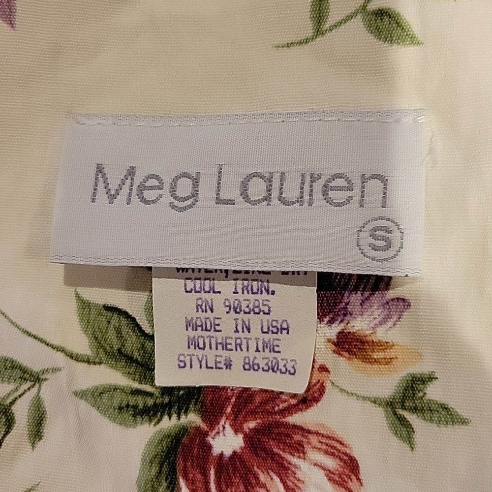 Vintage MEG LAUREN floral dress - Picture 13 of 14